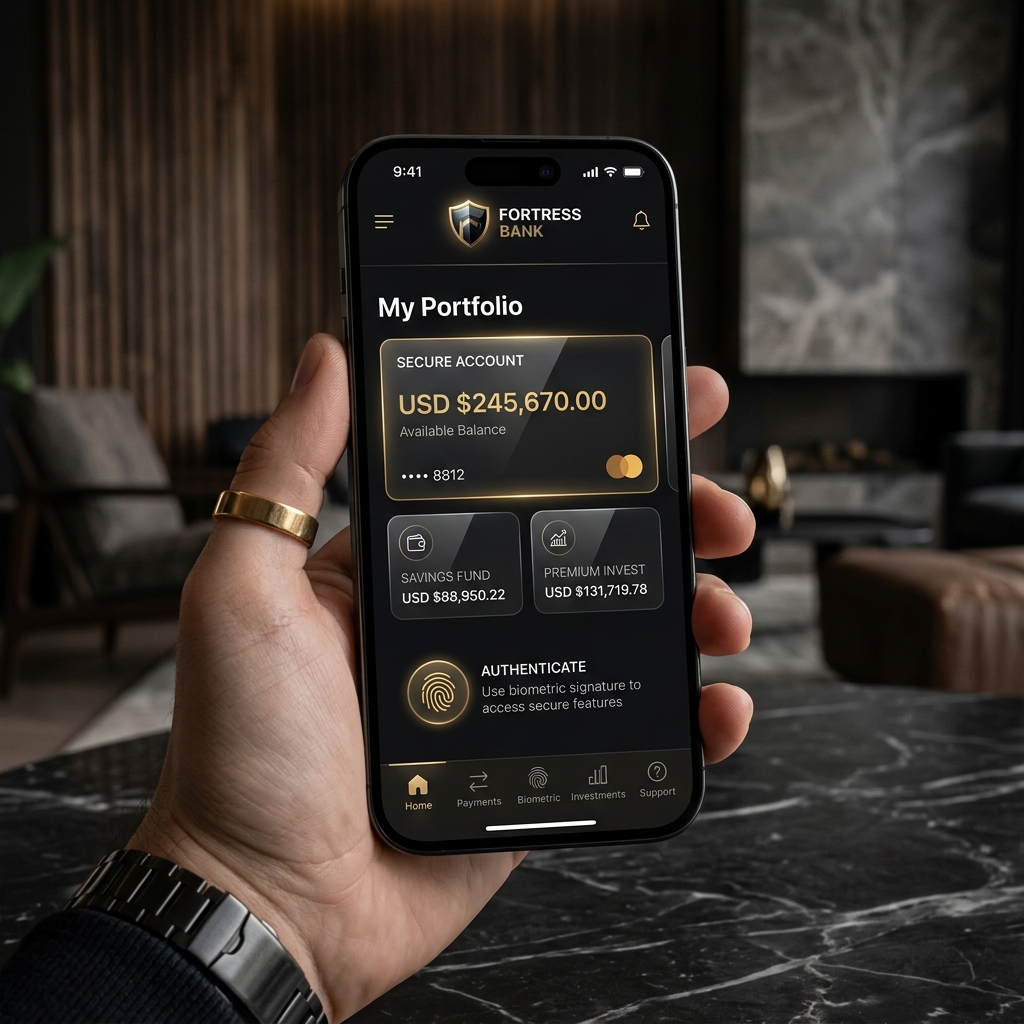 Cybera Secure — Fintech App Design